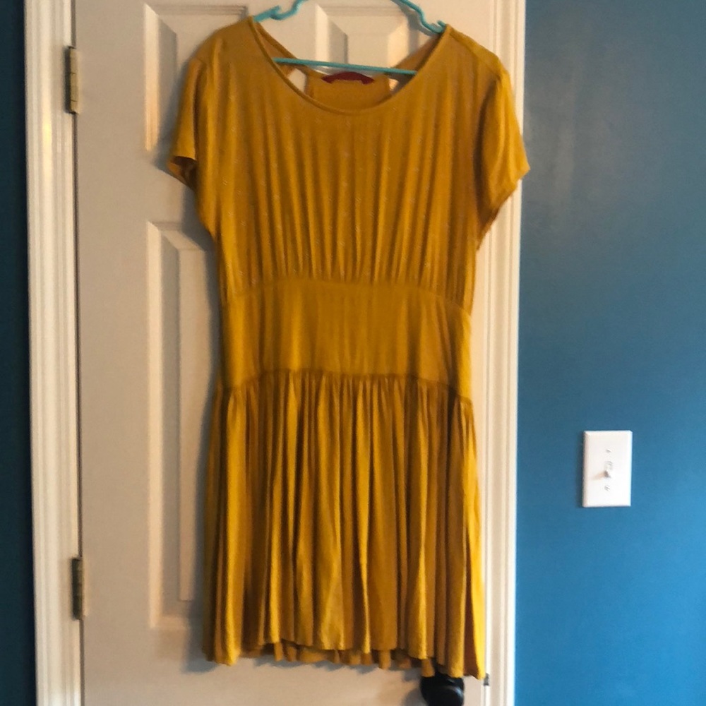 Golden yellow dress